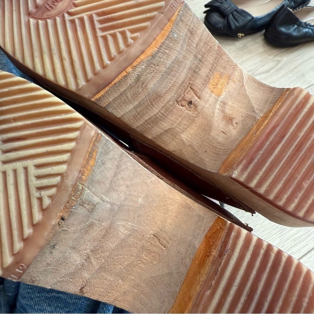 Brown Leather Clogs - Picture 8 of 8